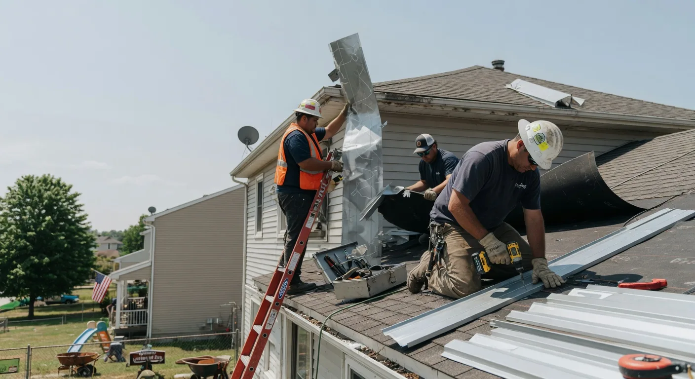 Storm Damage Metal Roof Repair in Nashville, KS